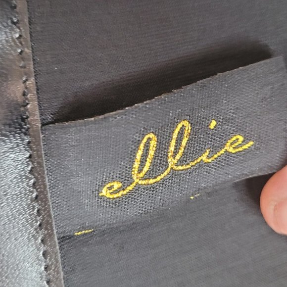 Ellie Femme Fatale Sexy Black Patent Over-the-Knee Stiletto Boots Size 7 - Picture 4 of 8